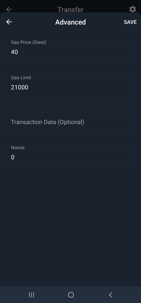 Trust wallet gas fees